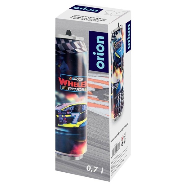 Kubek termiczny Orion WYŚCIG 124823 — 700 ml, z ustnikiem i słomką, do auta