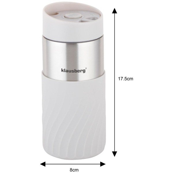 Kubek termiczny Klausberg KB-7632 beżowy 300 ml do kawy i herbaty