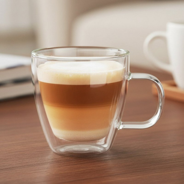 Термосклянка для кави з подвійними стінками 180 мл