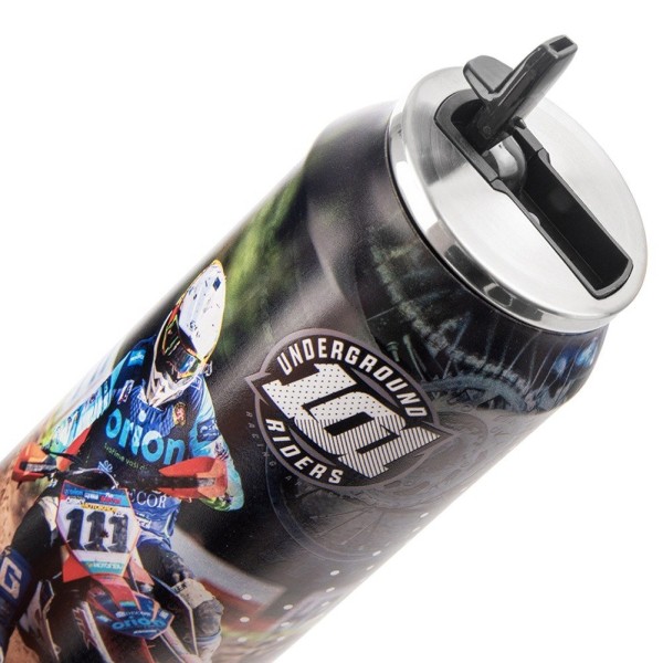 Kubek termiczny Orion RAJD 700 ml — puszka ze słomką i ustnikiem, do szkoły