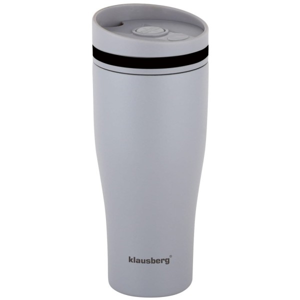 Kubek termiczny Klausberg KB-7618 380 ml do przenoszenia napojów szary