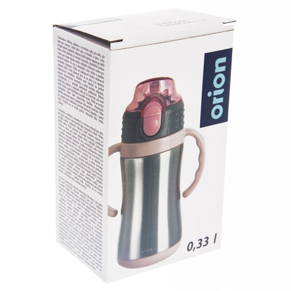 Kubek termiczny ORION 128516 dla dzieci z ustnikiem, bidon 300 ml, różowy