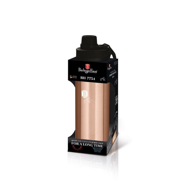 Kubek termiczny Berlinger Haus Rose Gold 540 ml butelka sportowa BH-7754