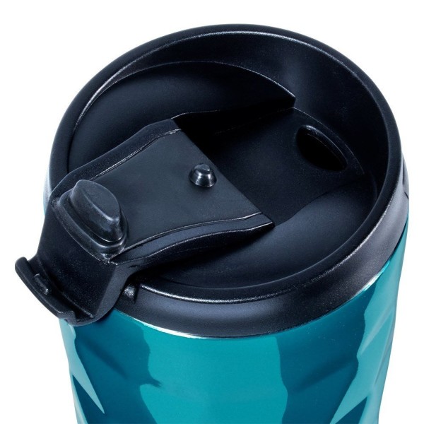 Kubek termiczny ORION 112267 — stalowy 430 ml do auta, na kawę i herbatę, niebieski