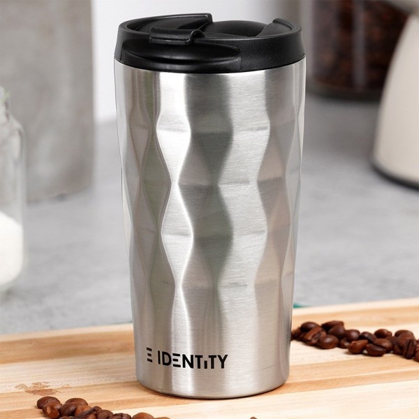 Kubek termiczny ORION 112268 — stalowy 430 ml do kawy i herbaty, do samochodu, srebrny