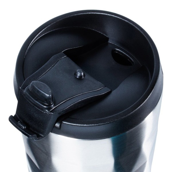 Kubek termiczny ORION 112268 — stalowy 430 ml do kawy i herbaty, do samochodu, srebrny