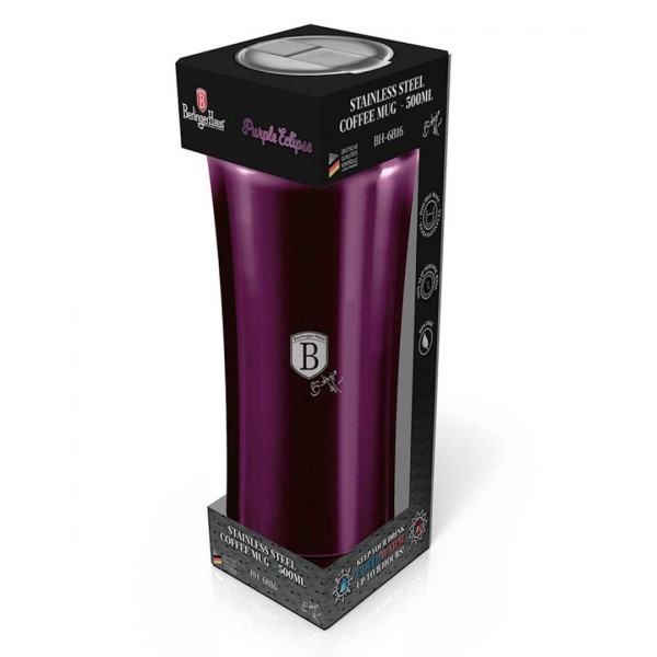 Термокружка Berlinger Haus Purple BH-6816 500 мл для збереження тепла напоїв