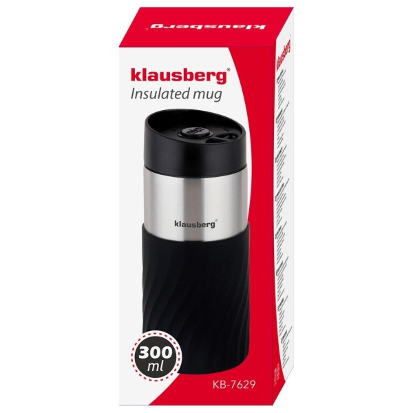 Kubek termiczny Klausberg KB-7630 szary 300 ml do napojów gorących i zimnych