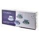 Filiżanki Joy Komplet 6 sztuk ze spodkiem zielone 210 ml do kawy