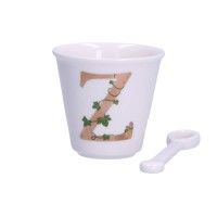 Філіжанка для еспресо La Porcellana Bianca Unico 75 мл з ложечкою, для кави та десертів