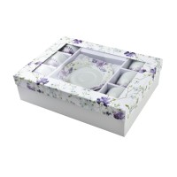 Filiżanki, JOY, komplet 6 szt. JOY 250 ml ze spodkami do kawy i herbaty