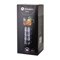 Filiżanki PETER Komplet 4 szt. 350 ml na stojaku do kawy i herbaty