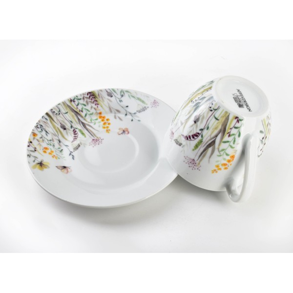 Filiżanki do kawy, JOY, komplet 6 szt. z spodkami 250 ml