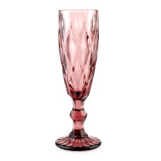 Kieliszki do szampana Elise Pink komplet 6 sztuk