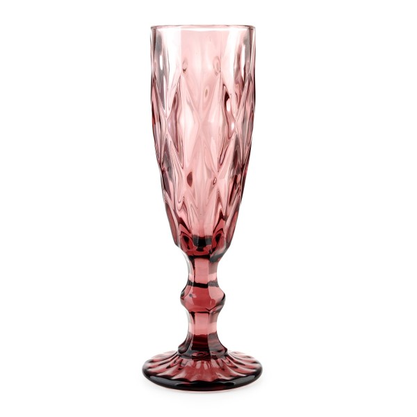 Kieliszki do szampana Elise Pink komplet 6 sztuk