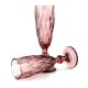 Kieliszki do szampana Elise Pink komplet 6 sztuk