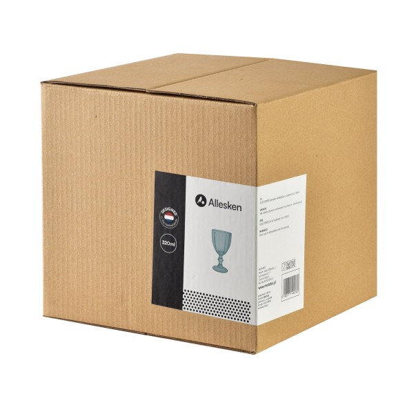 Келихи Elise Stripes комплект 4 шт. 320 мл для святкових та повсякденних заходів зелені