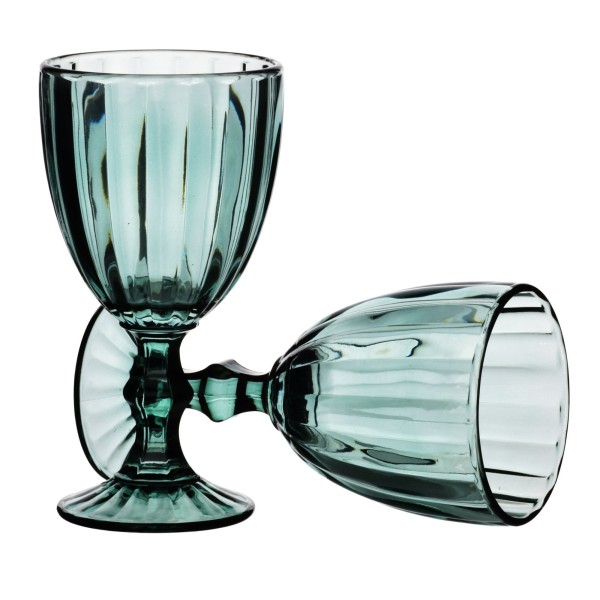 Келихи Elise Stripes комплект 4 шт. 320 мл для святкових та повсякденних заходів зелені