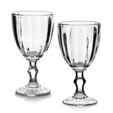 Komplet kieliszków Elise Stripes 300 ml przezroczyste 4 sztuki do napojów