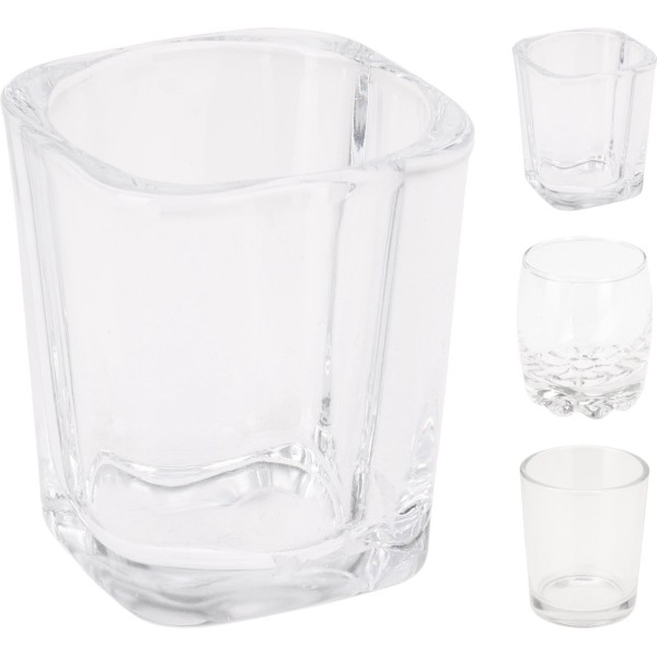Kieliszki Fingerfood szklane 70 ml 5x6 cm zestaw 5 sztuk