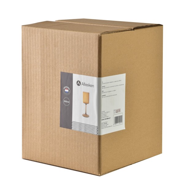 Келихи для напоїв Romane Komplet 4 шт, 300 мл, боросилікатне скло, 7x7x22 см