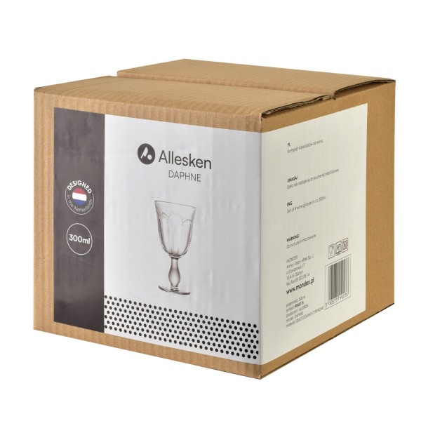 Kieliszki do wina Daphne Komplet 4 sztuk 300 ml