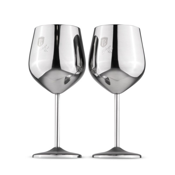 Kieliszki do wina, Berlinger Haus BH-8661 Matte Black Collection — komplet ozdobny