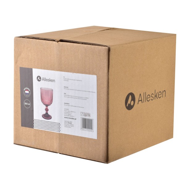 Kieliszki do wina Elise Purple Komplet 4 szt. 350 ml