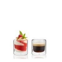 Склянки термостійкі GEFU Mira 2 шт, 80 мл для подачі гарячих і холодних напоїв