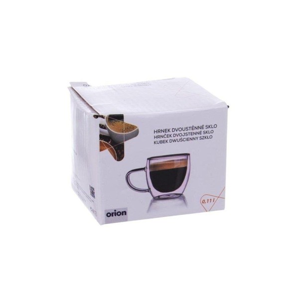 Термочашка для еспресо, Orion 127203, подвійні стінки 110 мл — для гарячих напоїв та швидкої подачі