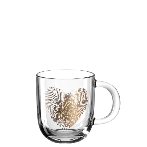 Szklanka EMOZIONE odcisk palca 0,4 l do codziennego użytku