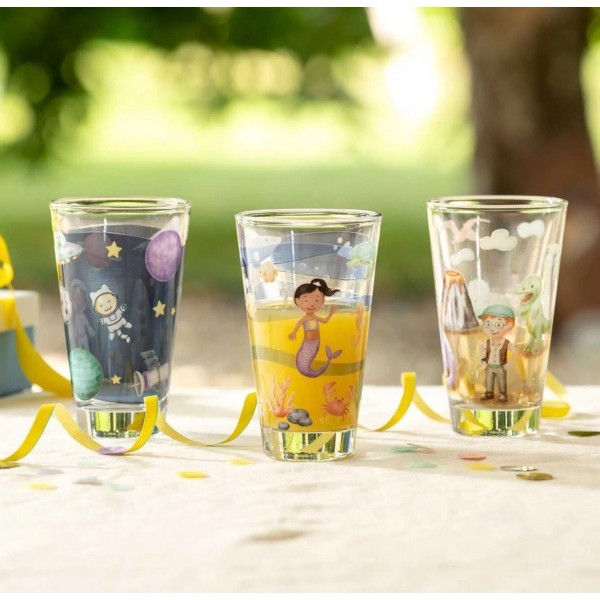 Szklanka do napojów Leonardo Bambini Avventura 300 ml kosmos dla dzieci