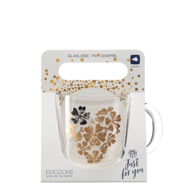 Szklanka Emozione serce z kwiatów 0,4 l do napojów