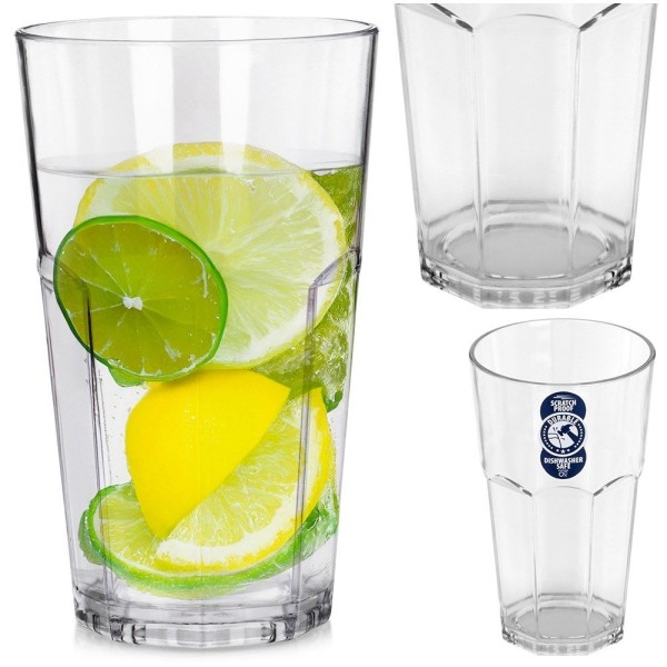 Склянка пластикова VILDE 139804, акрилова 370 мл — міцна для пікніку та вечірок