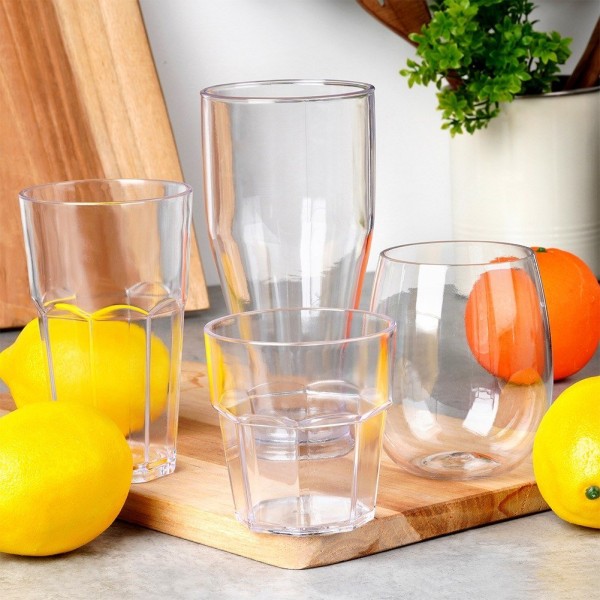 Склянка пластикова VILDE 139804, акрилова 370 мл — міцна для пікніку та вечірок