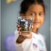 Szklanka do napojów Leonardo Bambini Avventura 215 ml z motywem kosmosu