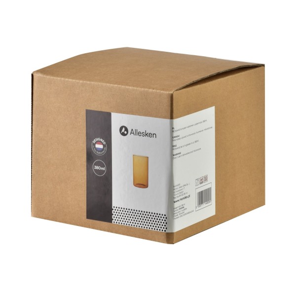 Набір склянок Romane 4 шт, 380 мл, боросилікатне скло для напоїв