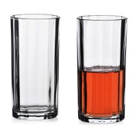 Komplet szklanek ELISE STRIPES 4 sztuki 360 ml przezroczyste do napojów