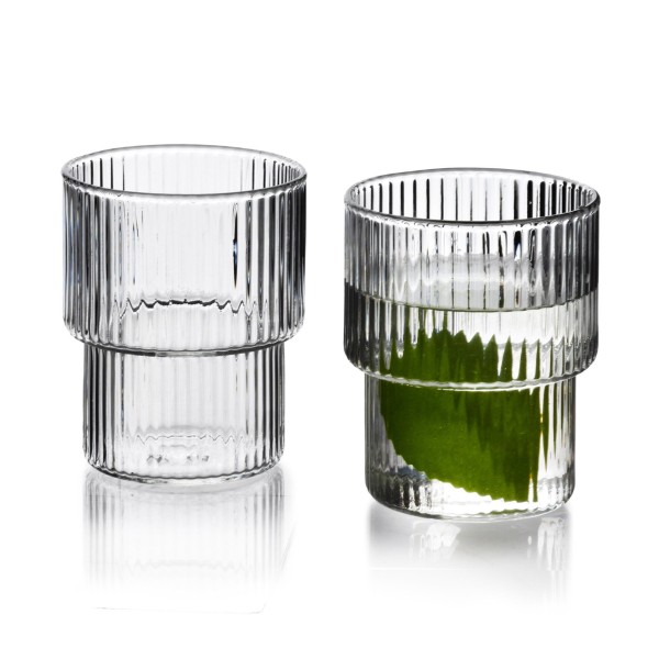 Komplet szklanek ELLA STRIPES 4x320 ml ze szkła borokrzemowego do napojów