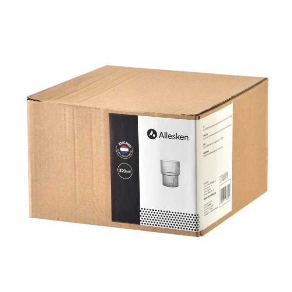 Komplet szklanek ELLA STRIPES 4x320 ml ze szkła borokrzemowego do napojów