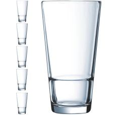 Szklanki wysokie Arcoroc Stack Up 470 ml zestaw 6 sztuk do serwowania napojów