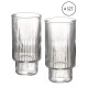Komplet szklanek Ella Stripes 4 sztuki 400 ml ze szkła borokrzemowego do napojów