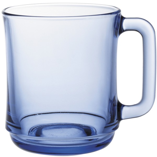 Szklanki z uchem Duralex LYS MARINE 310 ml niebieskie zestaw 6 sztuk do domu