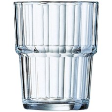 Szklanki niskie Arcoroc Norvege 200 ml szkło hartowane zestaw 6 sztuk do serwowania napojów