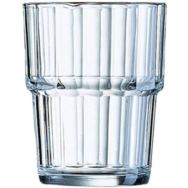 Szklanki niskie Arcoroc Norvege 200 ml szkło hartowane zestaw 6 sztuk do serwowania napojów