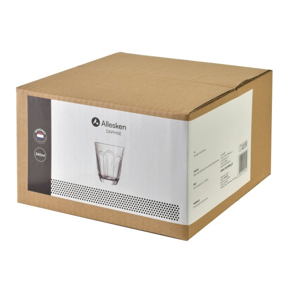 Komplet szklanek DAPHNE 340 ml 4 sztuki do napojów codziennych