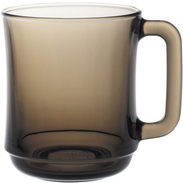 Szklanki Duralex Lys Sepia 310 ml z uchem brązowe do serwowania napojów 6 szt.