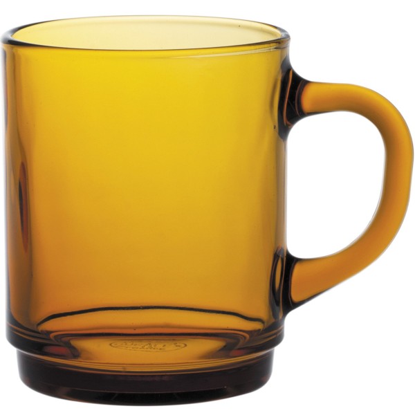 Szklanki z uchem Duralex Versailles Amber 260 ml pomarańczowe 6 szt. zestaw