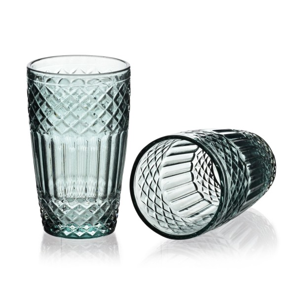 Komplet szklanek Ella Green 4 sztuki 370 ml do napojów