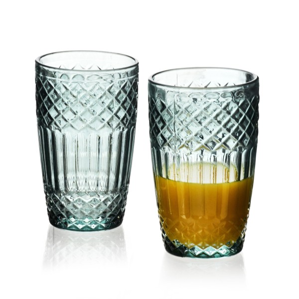 Komplet szklanek Ella Green 4 sztuki 370 ml do napojów